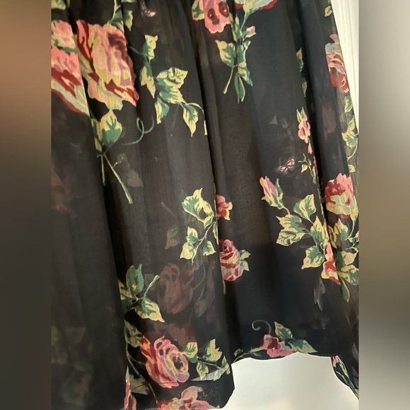 Jessica Simpson Floral Sheer Women's Blouse XS - Picture 4 of 11